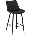 Finley - Black Faux Leather Barstool
