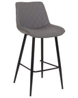 Finley - Grey Faux Leather Barstool