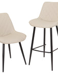 Finley - Taupe Faux Leather Barstool