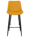 Finley - Yellow Faux Leather Barstool