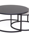 Keelin - Black & White Stone Coffee Tables