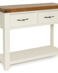 Milena Cream And Oak Wide Console Table