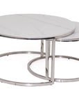 Shilo - White Pura Stone Coffee Tables