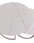 Shilo - White Pura Stone Coffee Tables