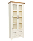 milena display cabinet with glass doors