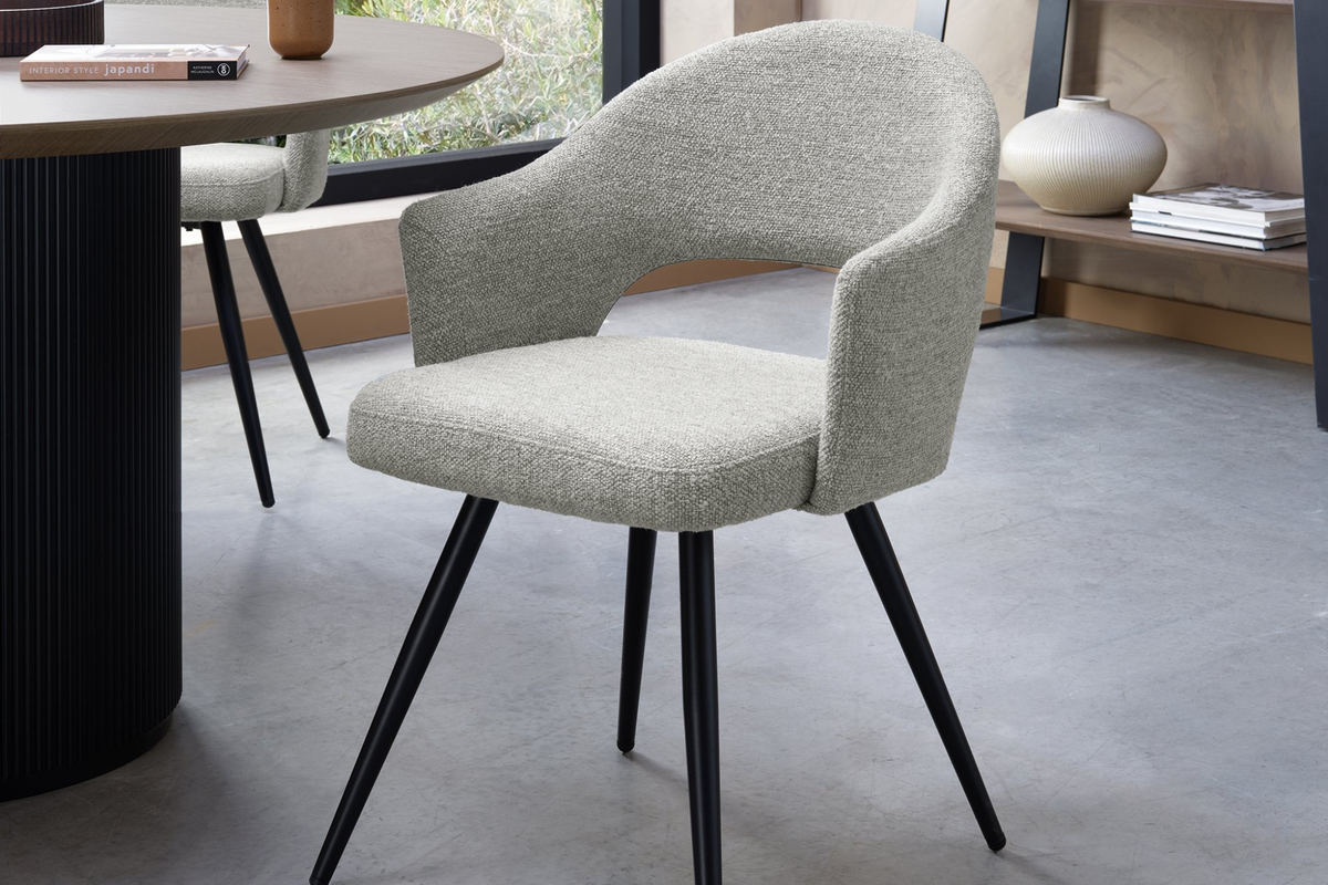 Walden - Grey Boucle Dining Chair