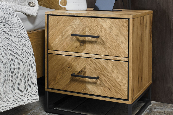 Dresden - 2 Drawer Bedside Locker