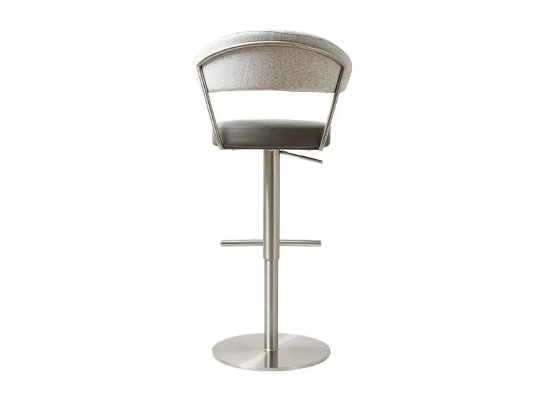 Rita - Steel &amp; Grey Barstool