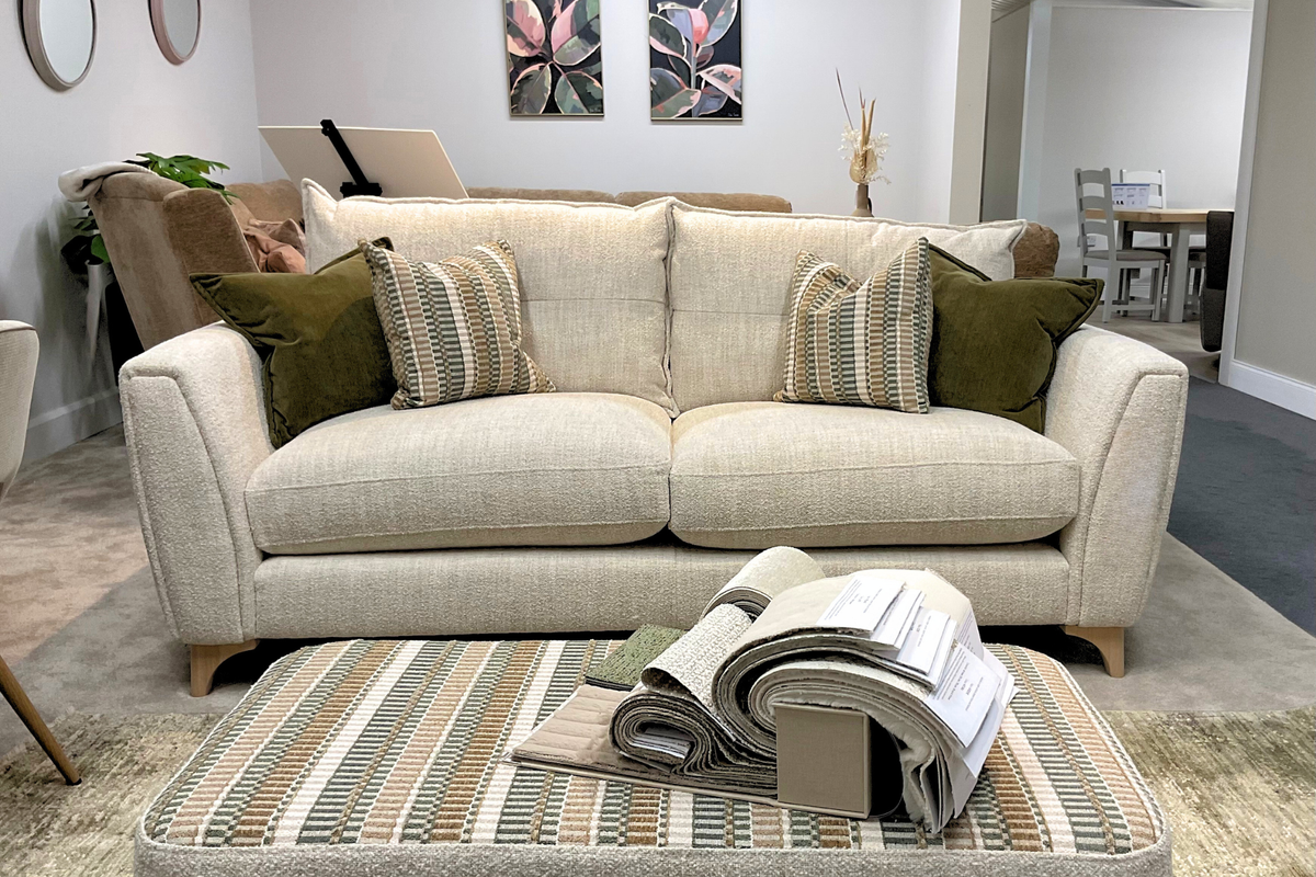 Featherston - Fabric Footstool