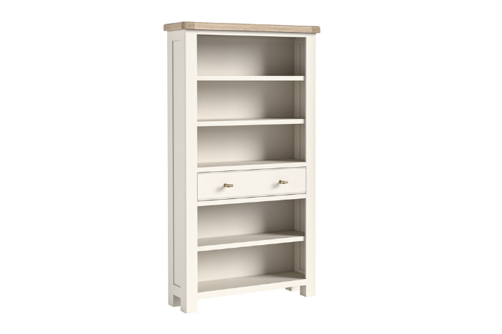 Algarve Large Bookcase with centre drawer