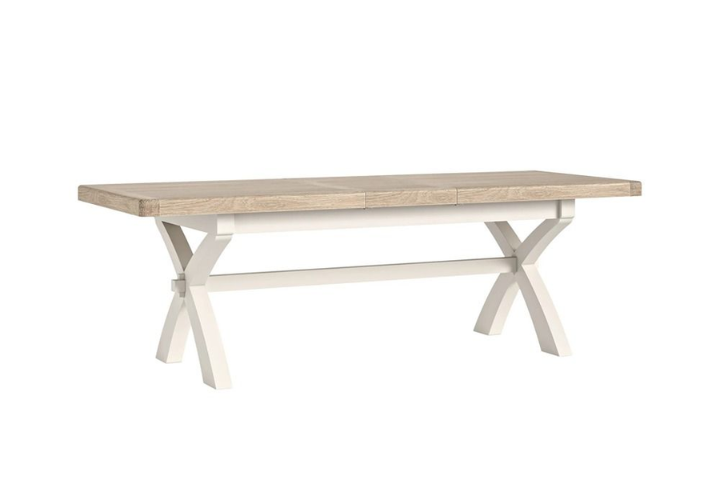 Algarve extention cross leg dining table