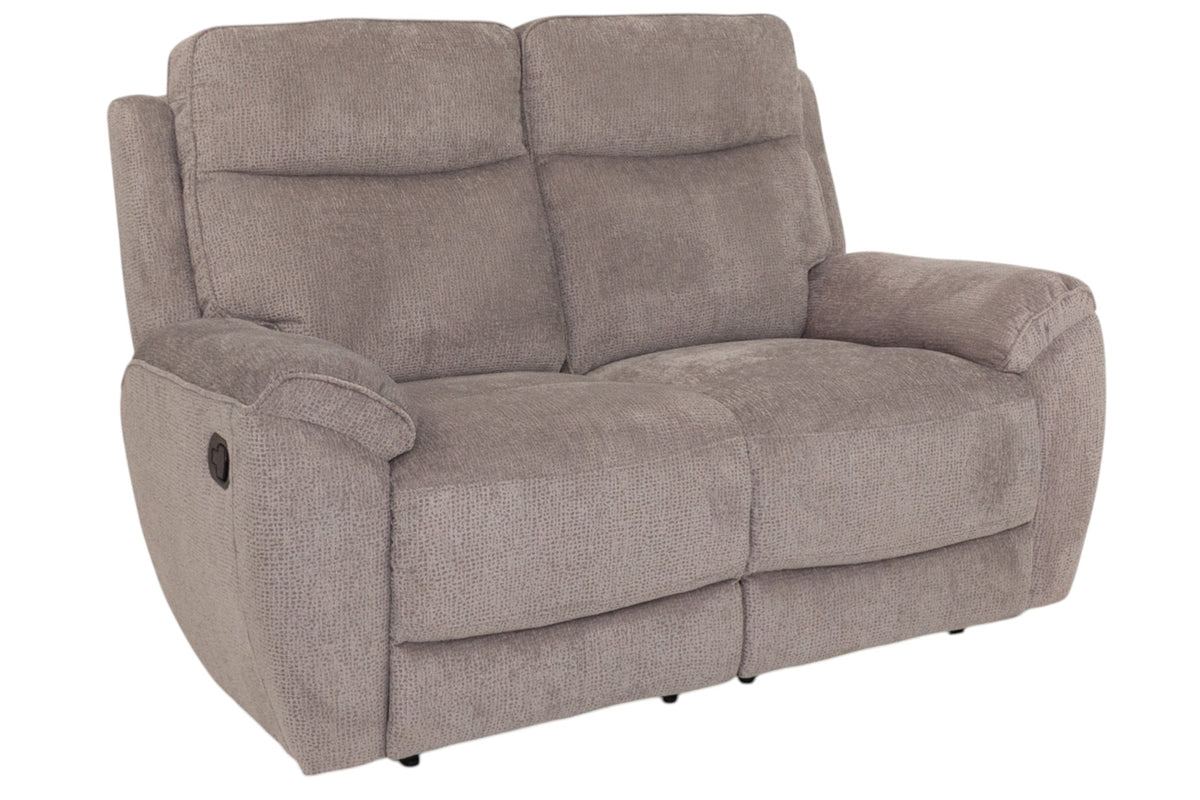 Audra grey fabric 2 Seater Recliner