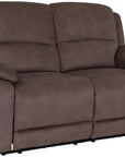 Brisbane brown fabric 2 Seater Power Recliner