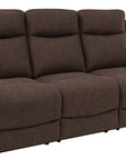 Brookfield Brown Fabric 3 Seater manual Recliner
