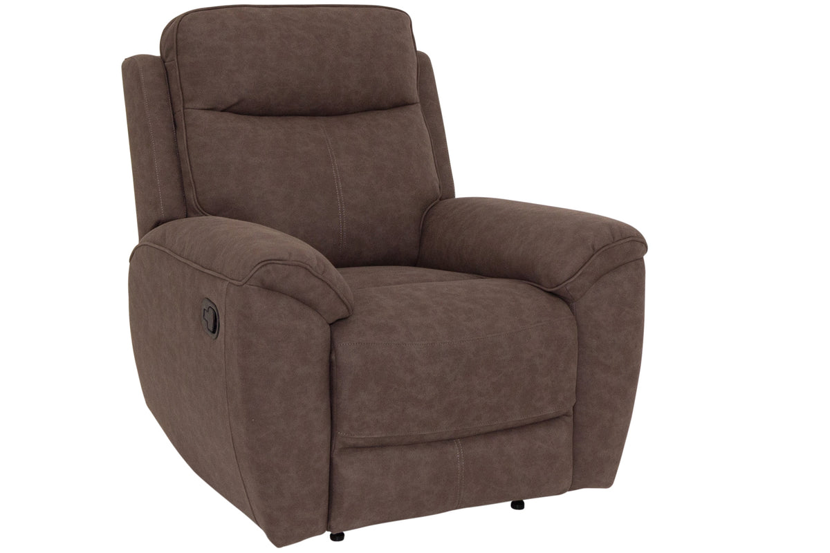 Brookfield Manual brown Fabric Recliner