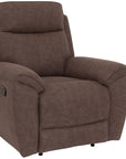 Brookfield Manual brown Fabric Recliner
