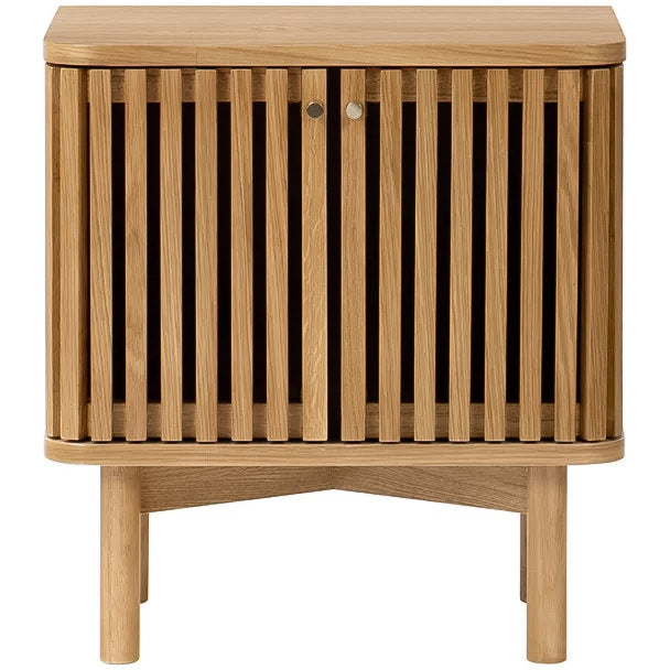 Carna Oak Bedside Locker with 2 doors