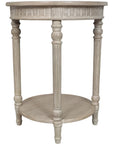Carty Lamp Table with lower shelf