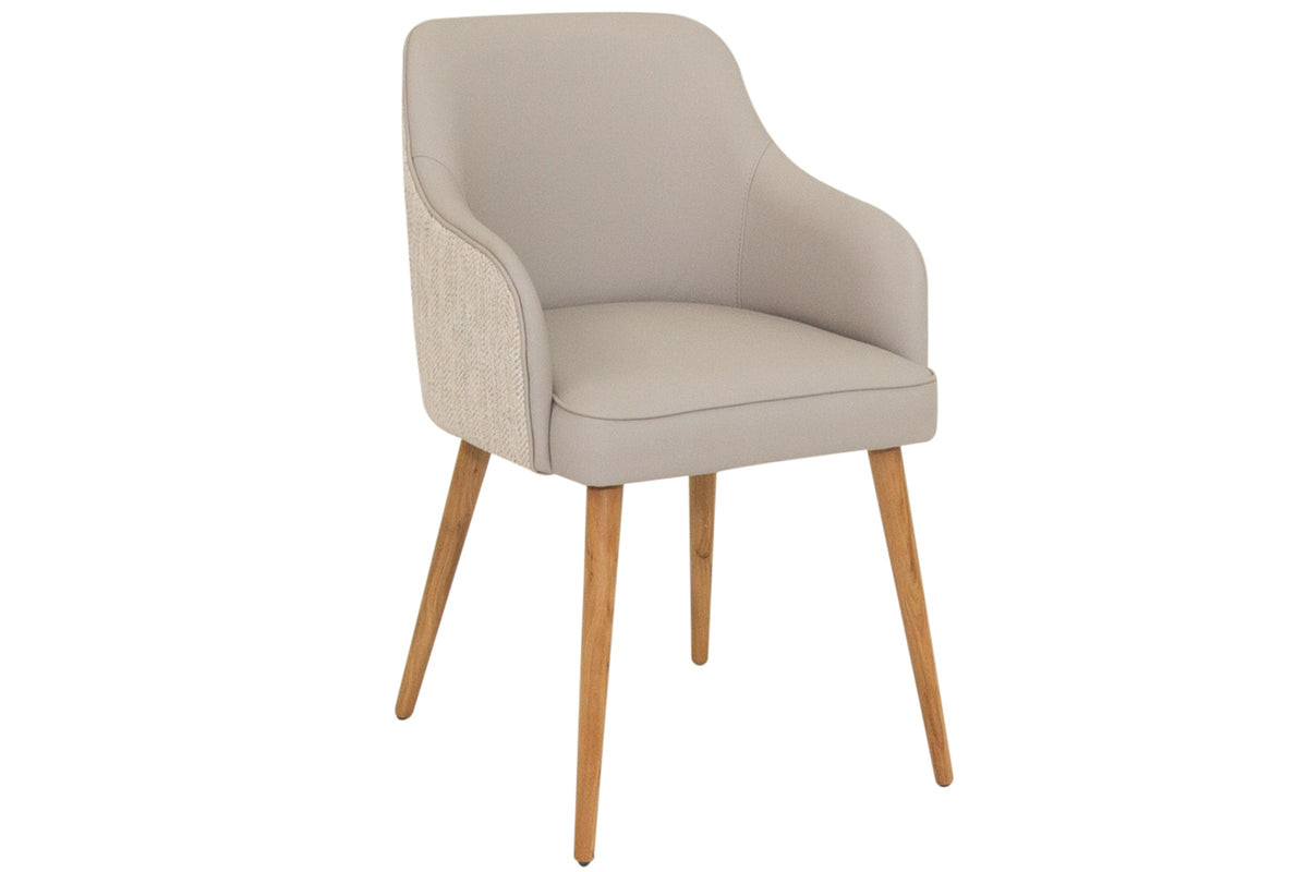 Davinci Faux Leather and fabric Dining Chair