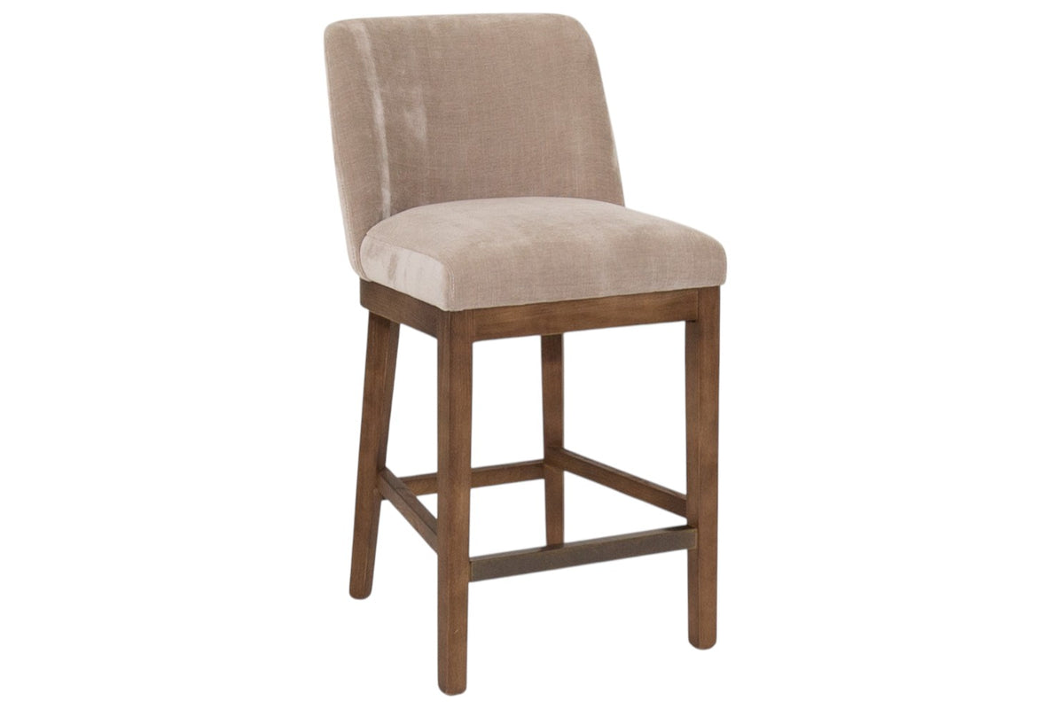 Dovedale_Barstool_in_cream with brass footrest