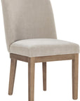 Dovedale Cream Dining Chair with wooden legs