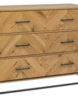 Dresden 3 Drawer Chest with 6 handles