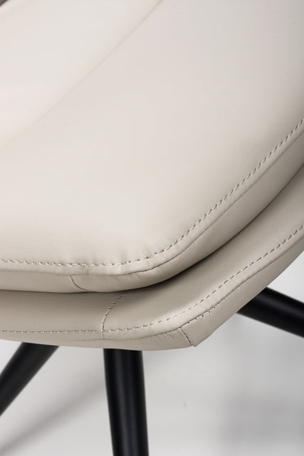 Eske - Taupe Swivel Dining Chair