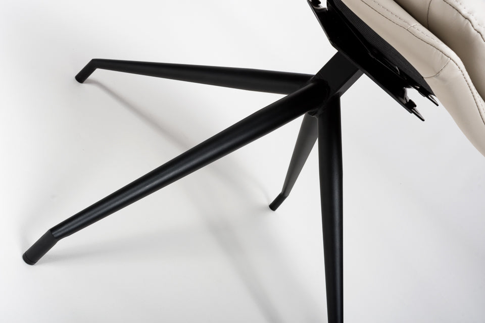 Eske - Taupe Swivel Dining Chair