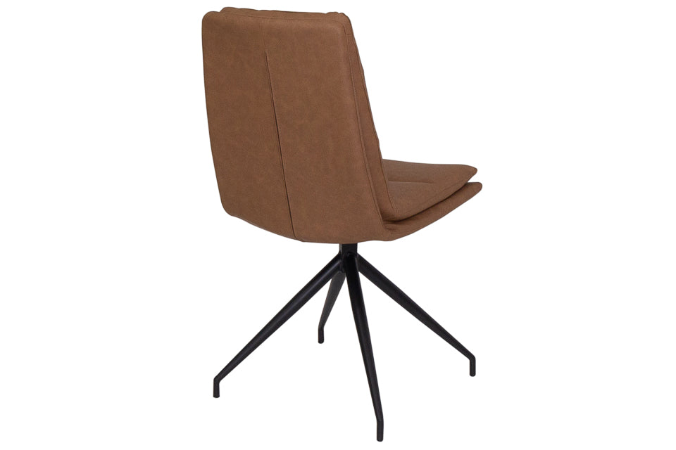 Eske - Brown Swivel Dining Chair