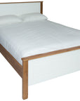 Eden 5ft bedframe white and oak