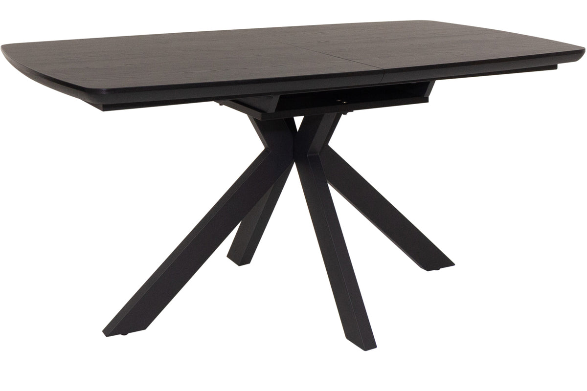 Fiji Black 1.4 to 1.8 metre Extension Dining Table