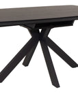 Fiji Black 1.4 to 1.8 metre Extension Dining Table