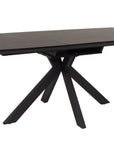 Fiji Black 1.6 to 2 metre Extension Dining Table