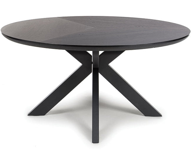 Fiji Black Round Dining Table