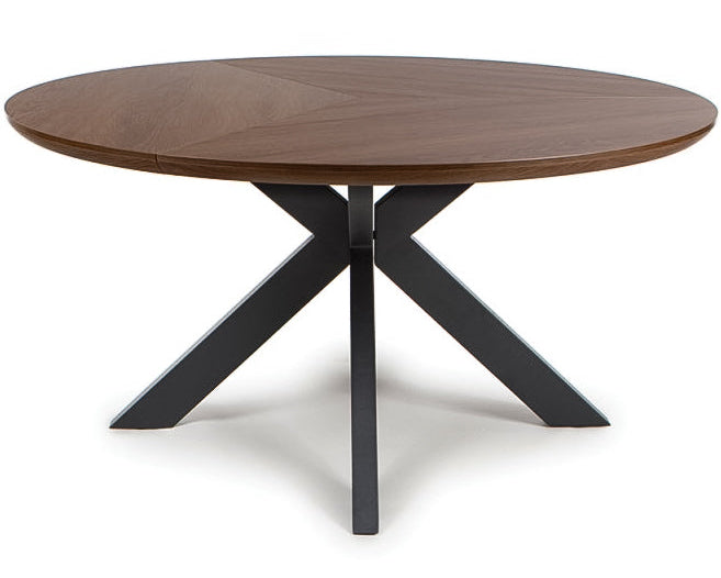 Fiji Smoked Oak Round Dining Table