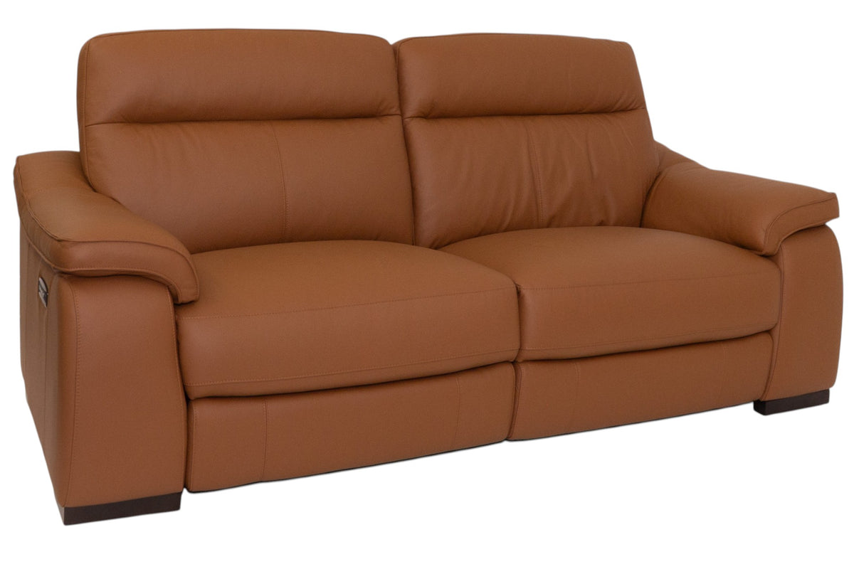 Heath 2.5 seater in tan leather