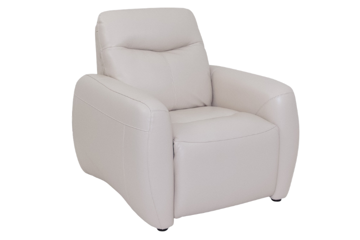 Hunter white Leather Recliner