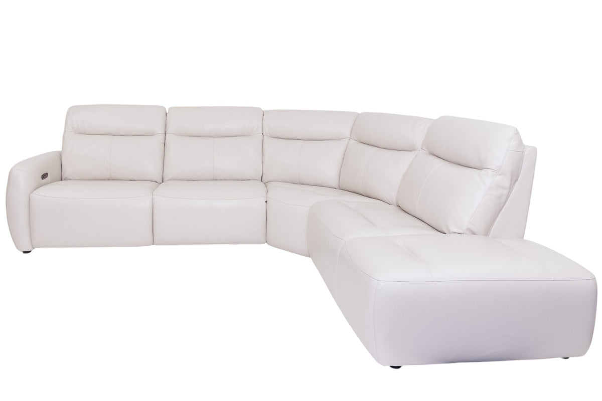 Hunter Leather Reclining Corner Suite