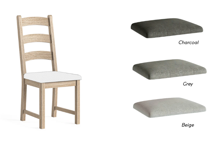 Hyatt fabric dining chair colour options
