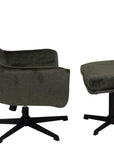 Helsinki - Green Armchair & Footstool