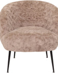 Cora - Beige Fabric Armchair