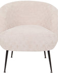 Cora - White Fabric Armchair