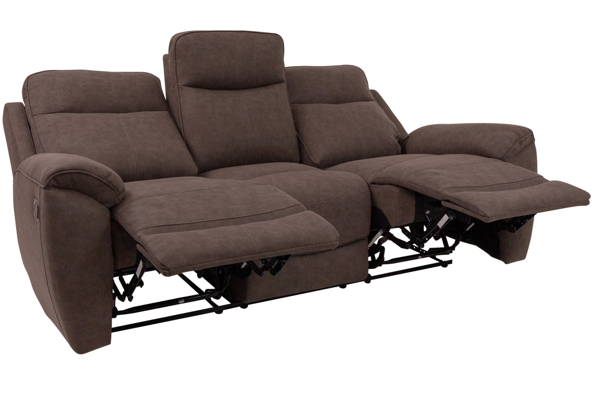 Brookfield - Fabric 3 Seater Recliner