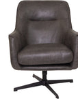 Liam - Black Leather Armchair