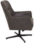 Liam - Black Leather Armchair