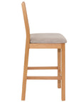 Kinvara - Grey Fabric Barstool