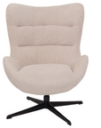 Kiel - White Swivel Armchair