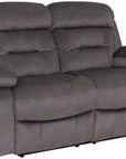 Jade grey Fabric manual 2 Seater Recliner