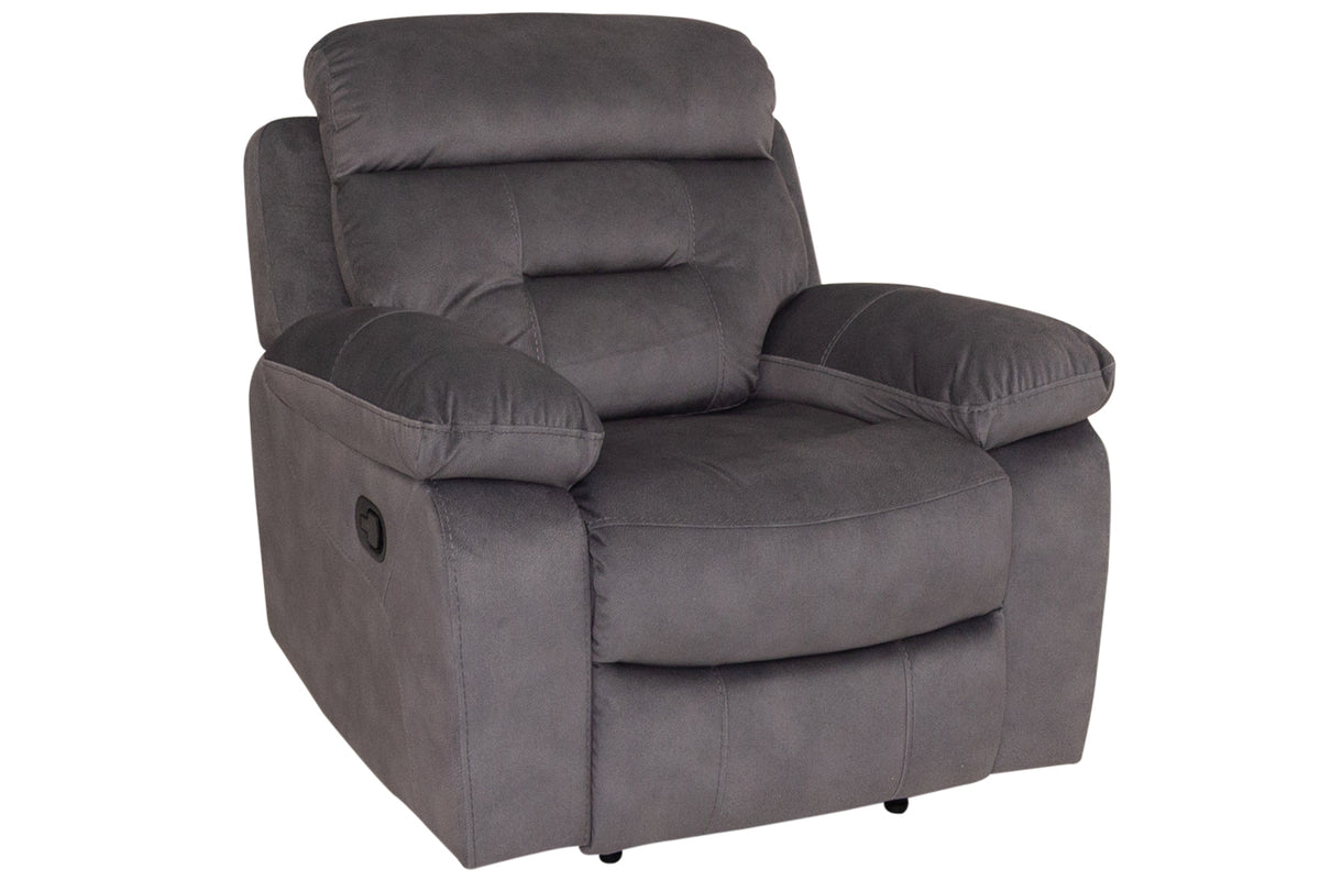 Jade grey Fabric Manual Recliner
