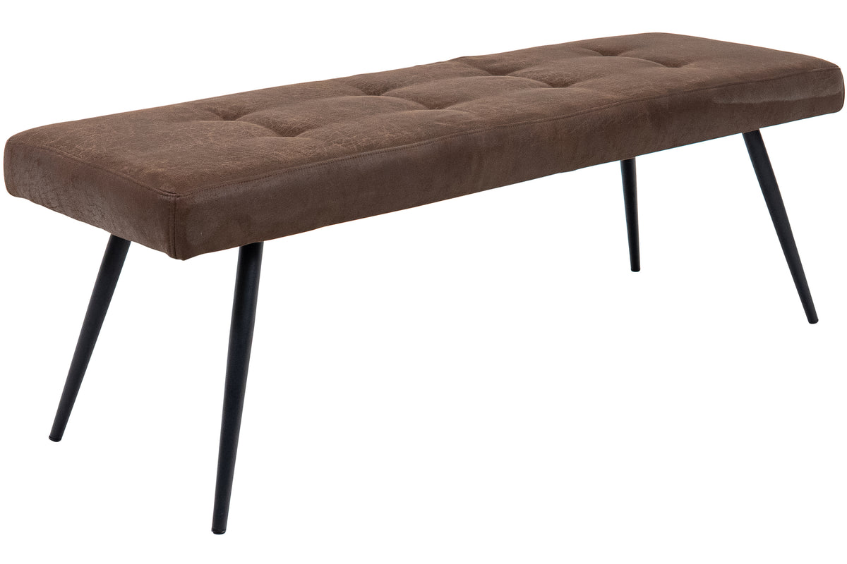 Juno 1.3 metre Brown Fabric Dining Bench